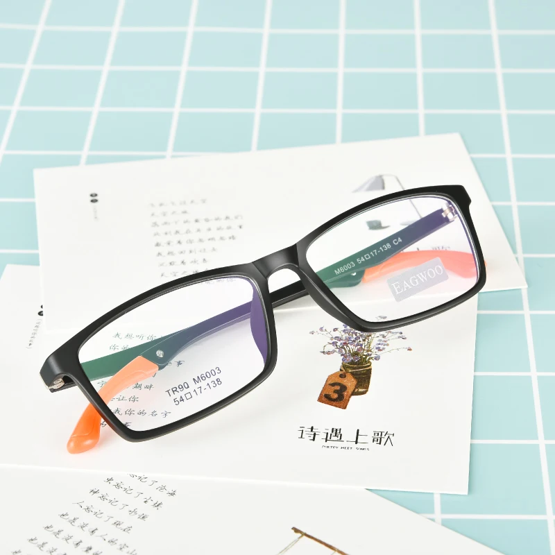 TR Sports Eyeglasses Full Rim Optical Frame Prescription Spectacle Adjustable Temple Driving Glasses Fitness Glasses 6003