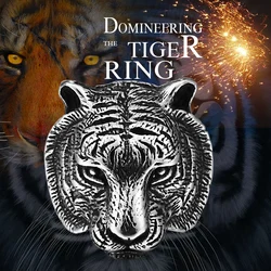 BEIER Domineering 3D Gold color Tiger Head Unique Animal Ring For Man Biker Punk jewelry accessories Boyfriend gift BR8-161