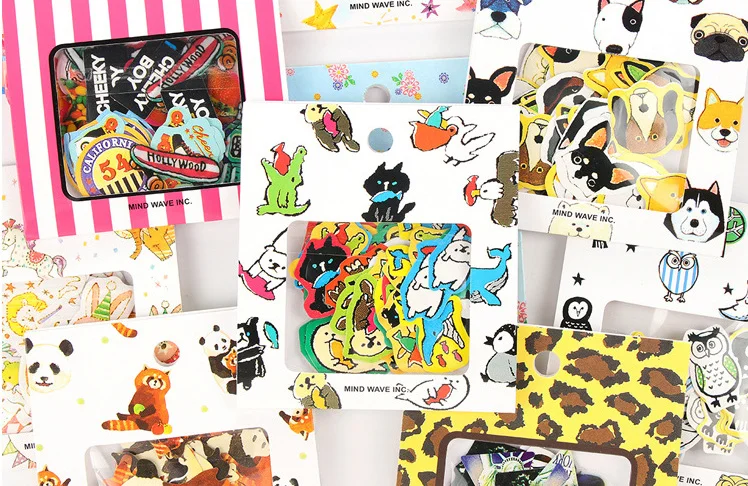 70pcs kawaii animals Sticker Organizer Calendar Diary Book Planner Scrapbook Decoration Diary Sticker papeleria