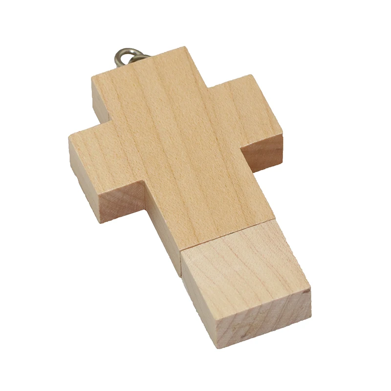 Special Offer Wood Cross Flash Drive Keychain Pen Drive USB 2.0 Memory Stick U Disk Flash Usb Creative Extended Memory Storage