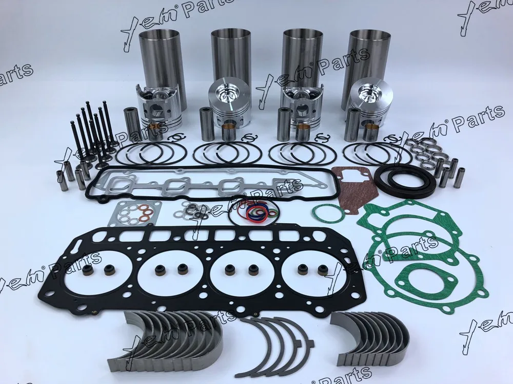 

For Yanmar engine parts 4TNE98 Repair kit with piston + bearings+ gasket set+ valve set
