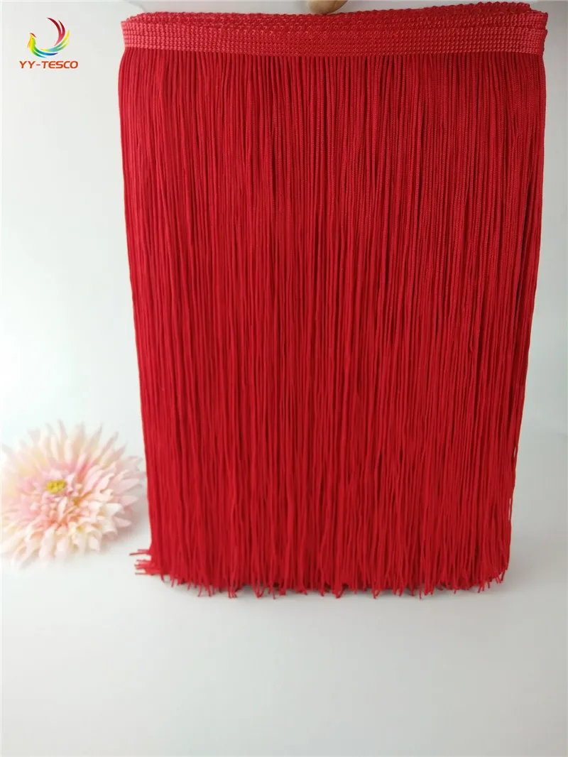 2 yards/30 CM Long Poliester tassel dress fringe Trim African Ribbon Lace costume sewing accessories  DIY decoration