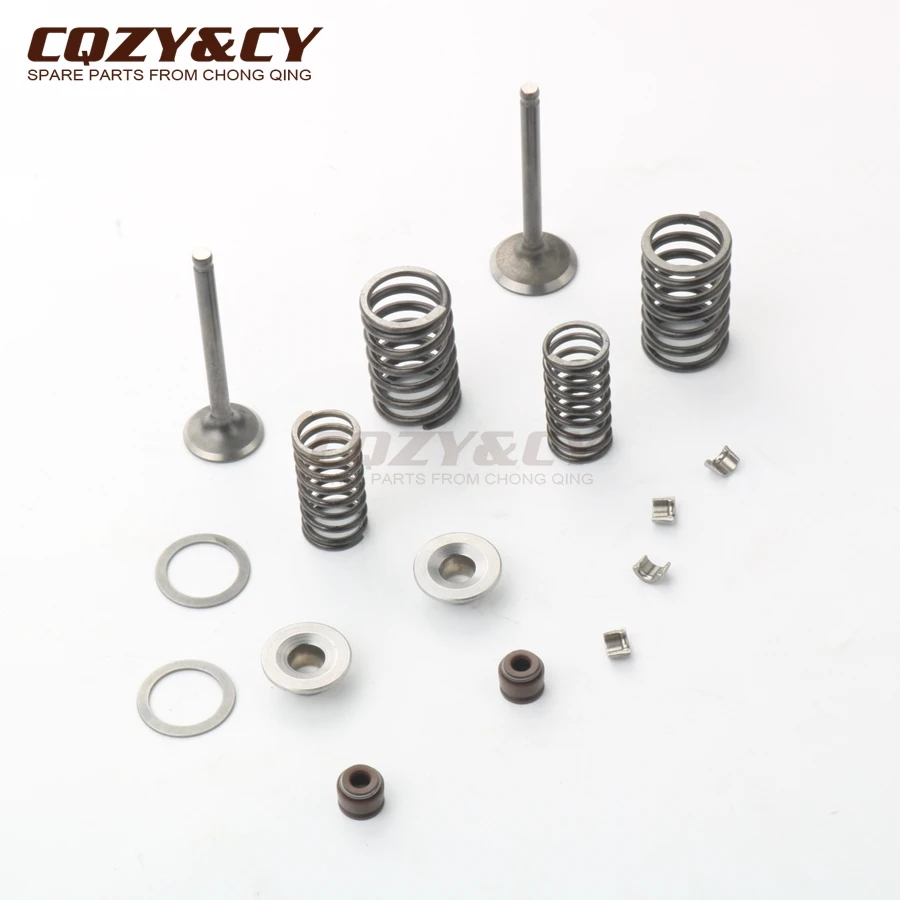 Scooter 105cc NON-EGR 52mm Big Bore cylinder head kit & 20*23mm valve kit for China GY6 50cc 105cc 139QMB 139QMA 4-stroke