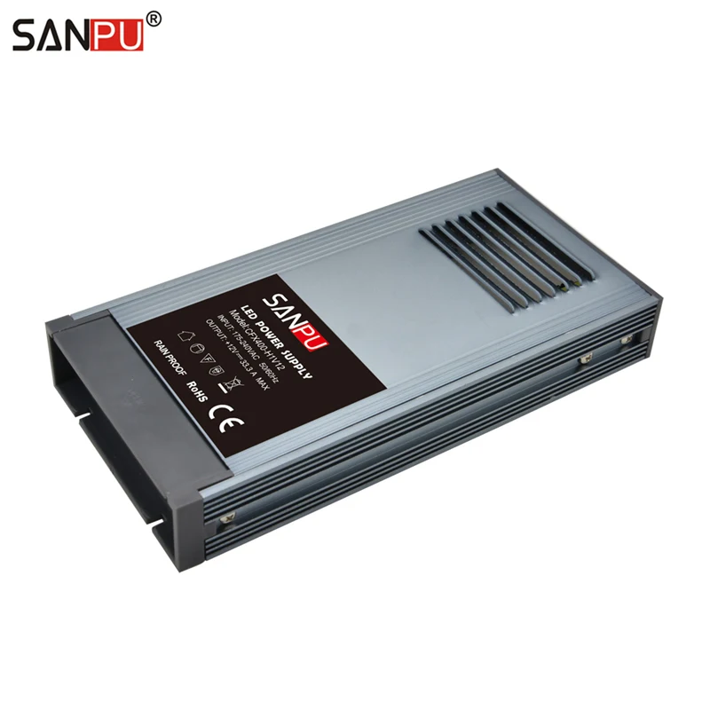 Wholesale 14pcs/lot SANPU Fanless 400W Power Supply Unit 12VDC 30A Constant Voltage DC 12V LED Driver Transformer CFX400-H1V12