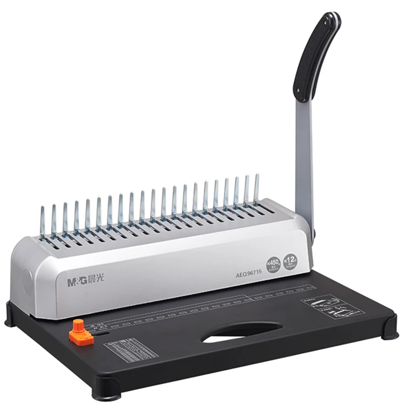 

M&G Comb binding machine AEQ96715 manual clamping strip 21 punch hole ring file puncher