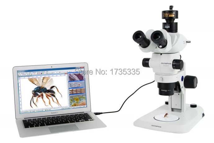 Take microscope photo and video in PC DCE-LX130 1.3MP USB Microscope Camera with analysis Software