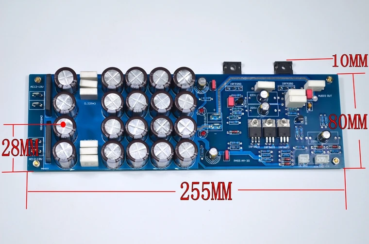 30W PASS single-ended circuit A30 Class A FET Amplifier Board HIFI fully balanced input Field effect transistor IRF9610 IRFP250