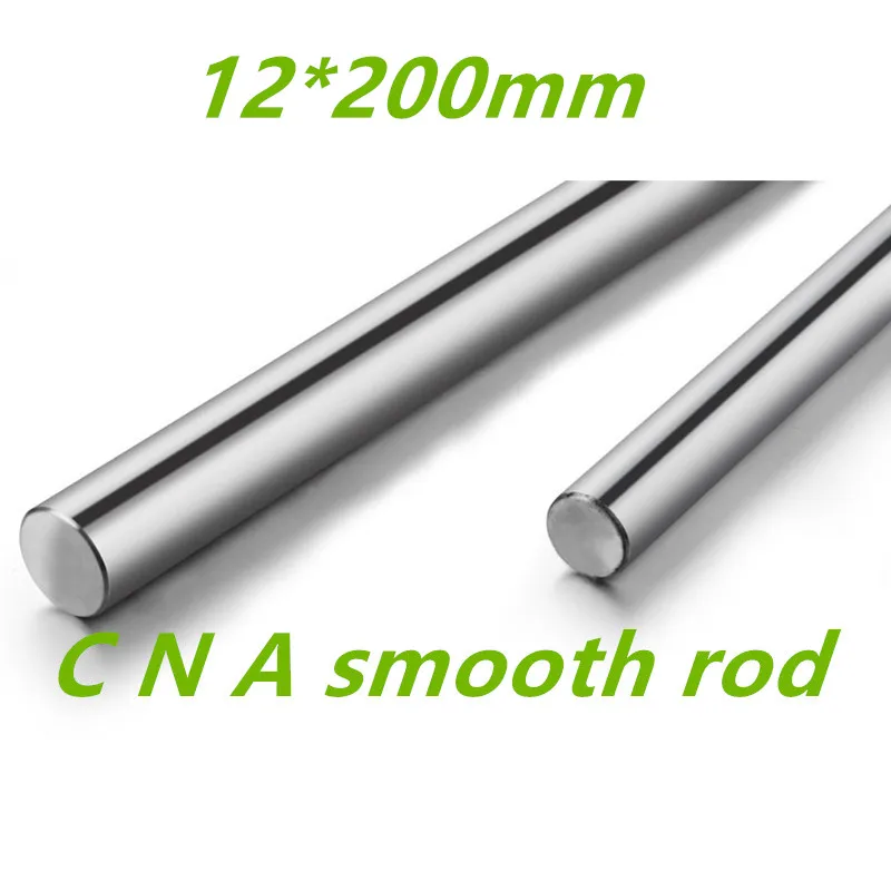 

2pcs Linear Shaft 12mm Diamter 12mm Length 200mm Chrome Plated Linear Rail For CNC Parts