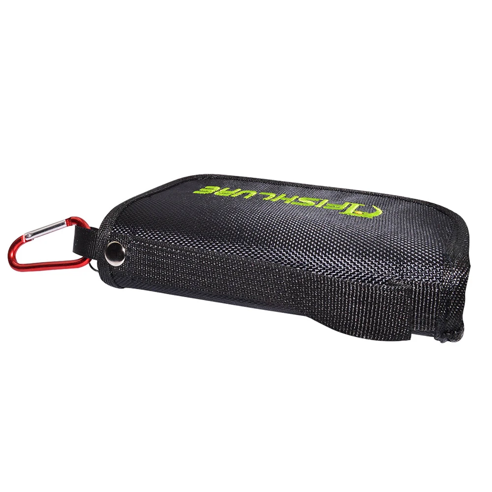 Fishing Bag Lure Bags Black Spoon 15cm*10cm*3.7cm Oxford Canvas Spoon Portable Waterproof Tackle Fishing Reel Bag Accessories