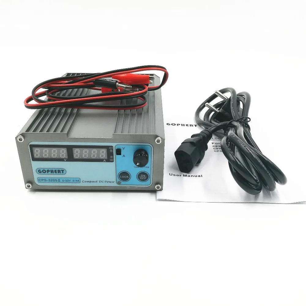 110Vac/ 220Vac CPS-3205 3205II Mini Adjustable Digital DC Power Supply OVP/OCP/OTP 0.001A 0.01V 160W