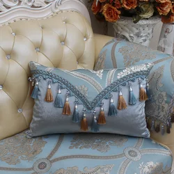 Upscale tassel Pillow Case Home Living Room Comfortable Hotel Home Supplies Pillow Cover Soft Pillowcase