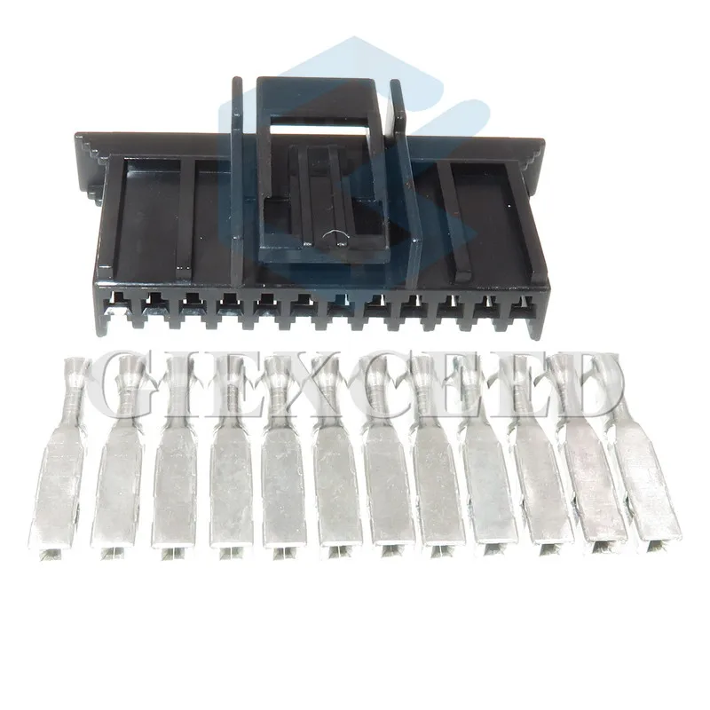 2 Sets 12 Pin 211PC122S0017 FCI Wire Harness Connector AC Assembly Plastic Housing Plug With Pins