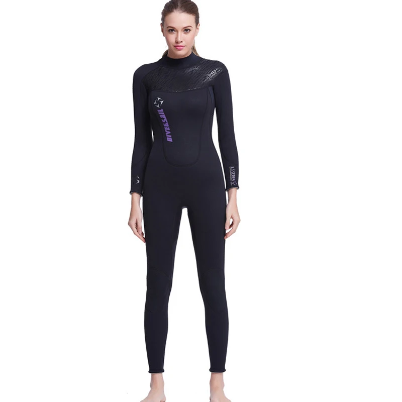 DIVE&SAIL 3MM Neoprene Wetsuit Men Diving Suit For Women Surfing Swimsuit Wet Suit For Swimming Suit Long Sleeve Surf Full Suit