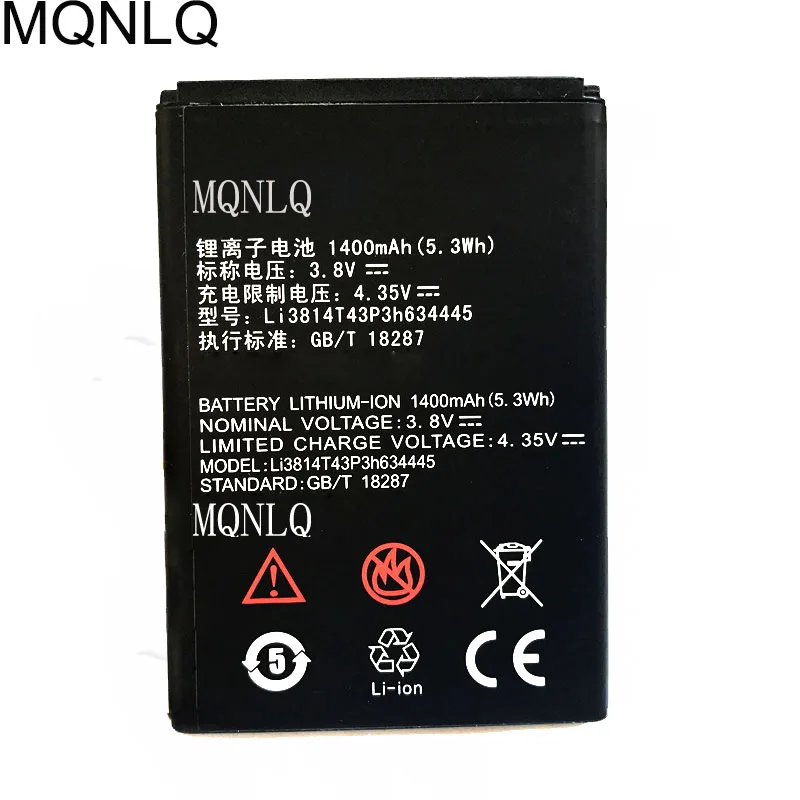 1400mAh Li3814T43P3h634445 Battery For ZTE Blade L110 A110 A112 V815W For MTC Smart Start Battery MQNLQ