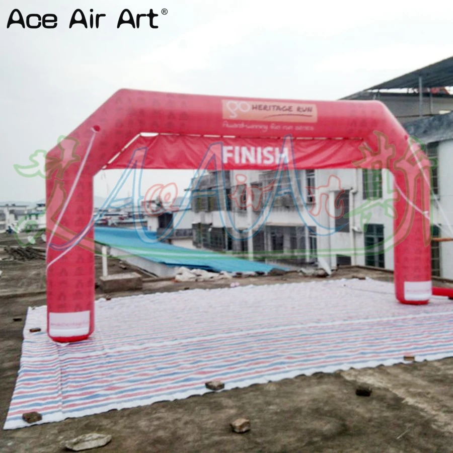 6mW Full Digital Printing Inflatable Arch Start Finish Line Archway Sports Event Gate with Removable Banner by Profession Design