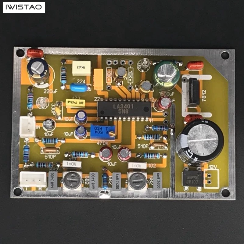 IWISTAO FM Одиночная плата декодирования моно к стерео LA3401 для усилителя промежуточной частоты HIFI аудио DIY