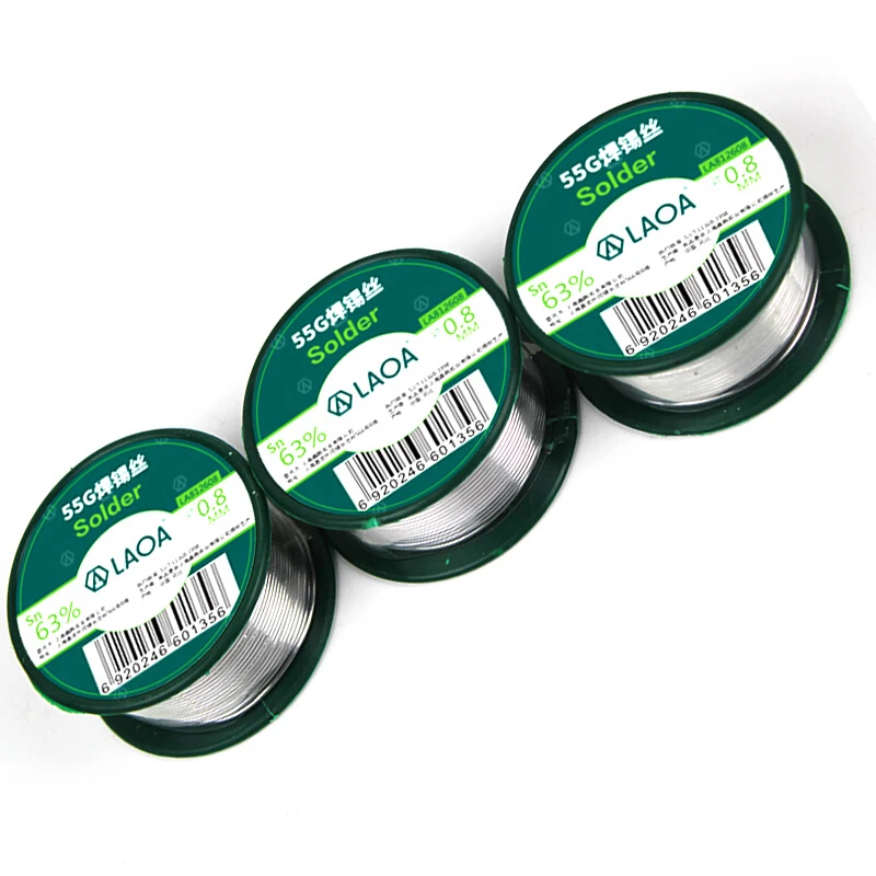 LAOA 63% Tin Content 55g Solder Wire in Welding Wires 0.8mm Welding Asistant Tin Wire