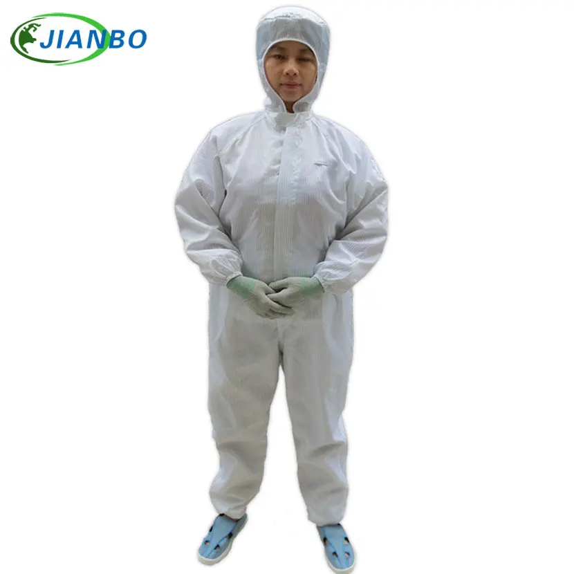 Protective Overalls Safety Clothing Anti Static Hooded Jumpsuit Suits Food Cleanroom Workshop ESD Dustproof Working Clothes