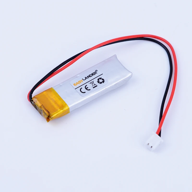 JST1.25 2P 3.7V 95mAh 301030 Rechargeable Lithium Li-ion Li Polymer Battery For bluetooth headset mp3 mouse Bracelet