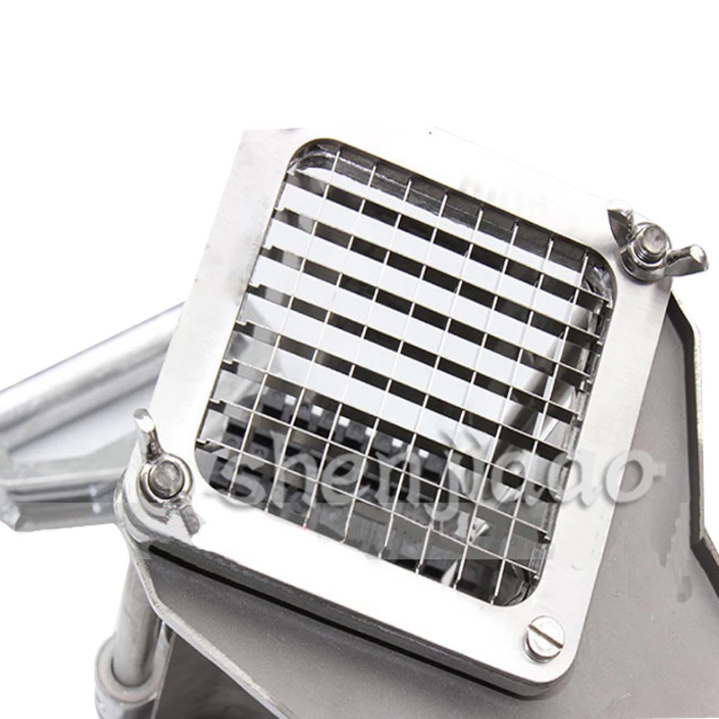 قطاعة بطاطس تجارية قطاعة لتقطيع الخضار والفاكهة أداة تقطيع البطاطس مع 4 شفرات 1 قطعة