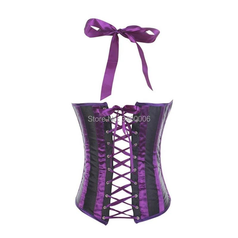 Caudatus Sexy Corsets and Bustiers Stripe Underbust Corset Bustier Basque Corsets korsett for Women Lingerie Top Plue Size