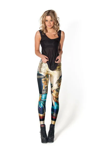 Leggings de Troya egipcio para mujer, mallas con calavera y esqueleto, Leggings sexys, estampados