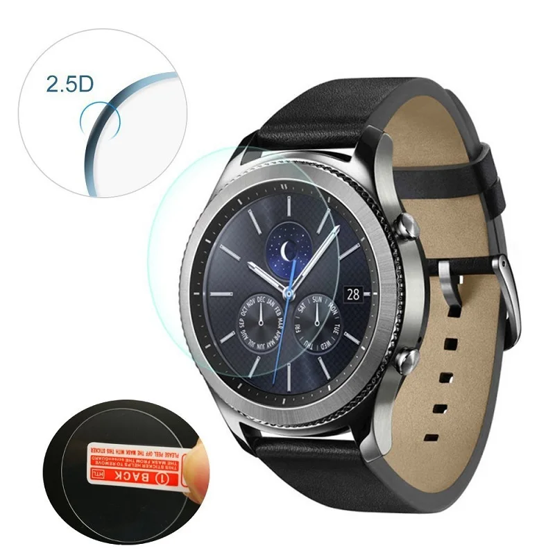 5PCS Round Smart Watch Screen Protector Diameter 34mm 35mm 36mm 37mm 38mm 39mm 31mm 32mm 33mm Tempered Glass Protective Film