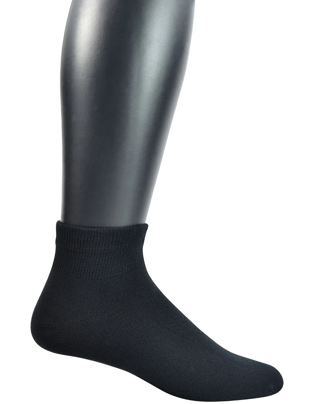 Men socks 5 Pairs Bamboo Non-binding Flat-Knit Ankle Diabetic/Dress socks with Seamless Toe(Big and tall available)