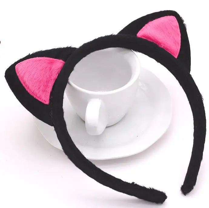 Christmas Halloween Party Headband Bopper Cat Fox Fluffy Devil Ears Headbands Costume Fancy Dress Anime Cosplay Hair Band gift