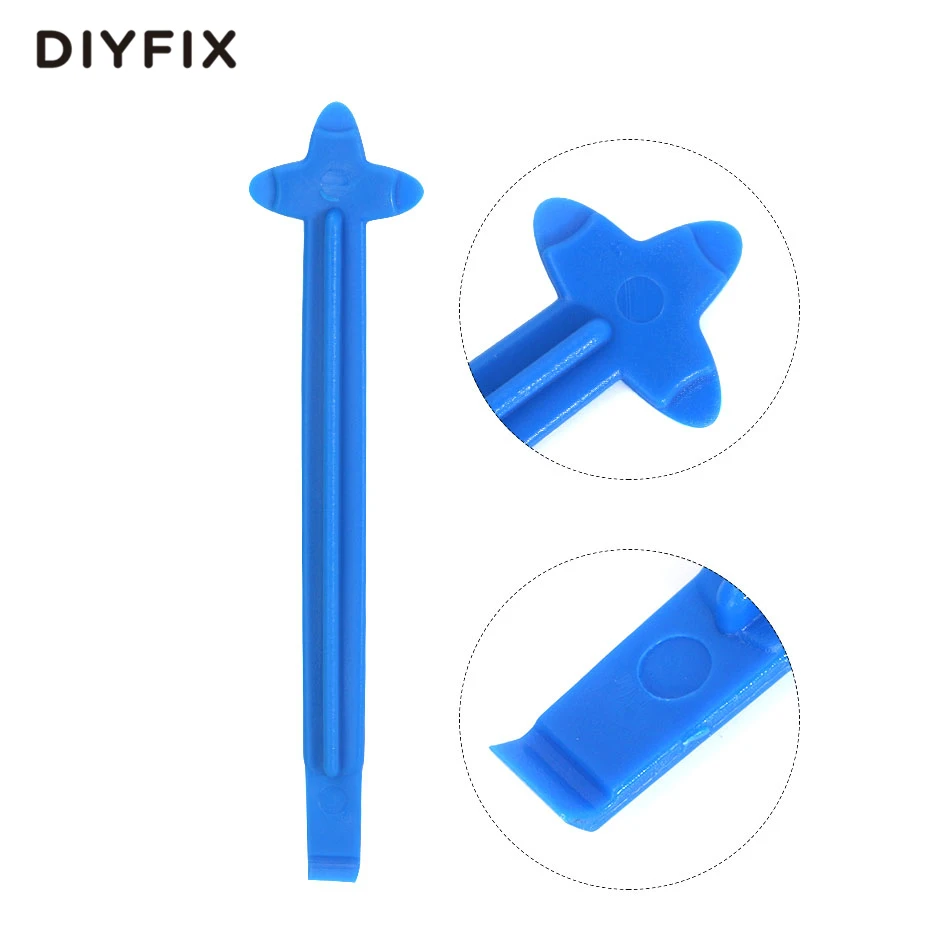 DIYFIX 10Pcs 4" Durable Triangle Nylon Plastic Spudger Pry Opening Crowbar for Mobile Phone Tablet Disassemble Repair Tool Set