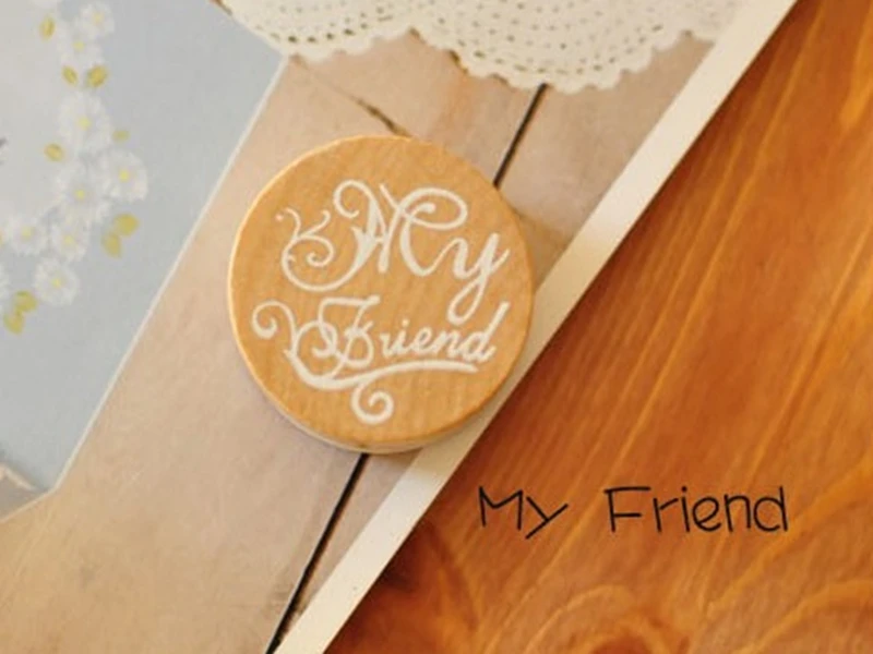 

1000pcs/lot Valentine's Day blessing Words Wish Stamp Wooden Rubber Floral Pattern/ Blessing Luck wood stamp