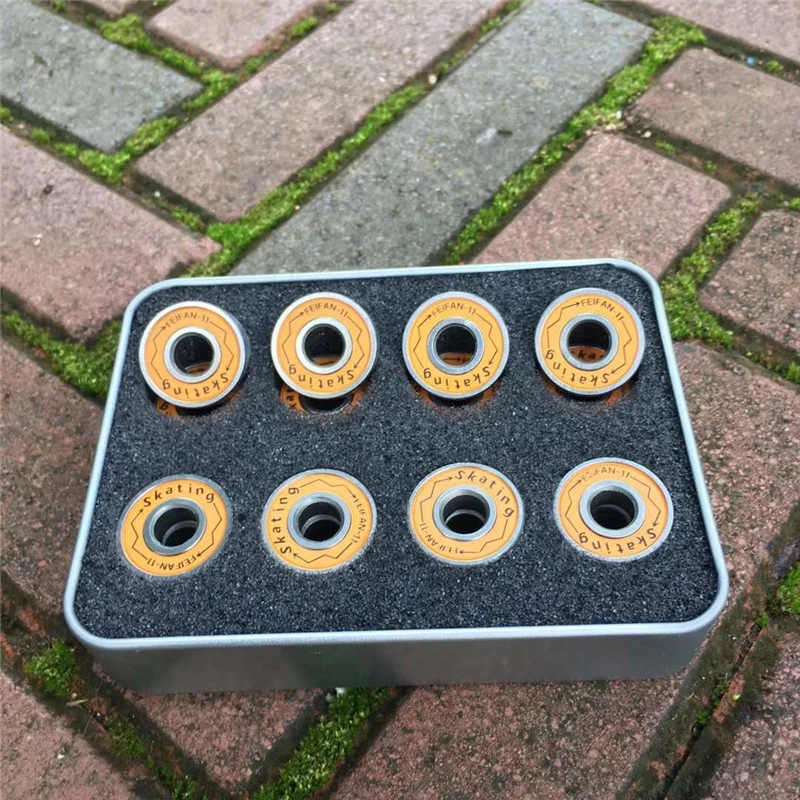 High Speed ILQ-11 Skating Bearing Dustproof Skate Bearings For Skate Shoes Wheels Bearings 608 608RS Inner 8mm ABEC11 16 pcs/lot