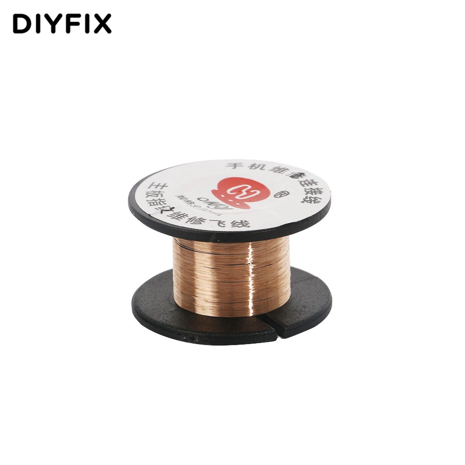 DIYFIX 0.02mm PCB Link Wire Copper Soldering Wire Maintenance Jump Line for Mobile Phone Computer PCB Welding Repair Tools