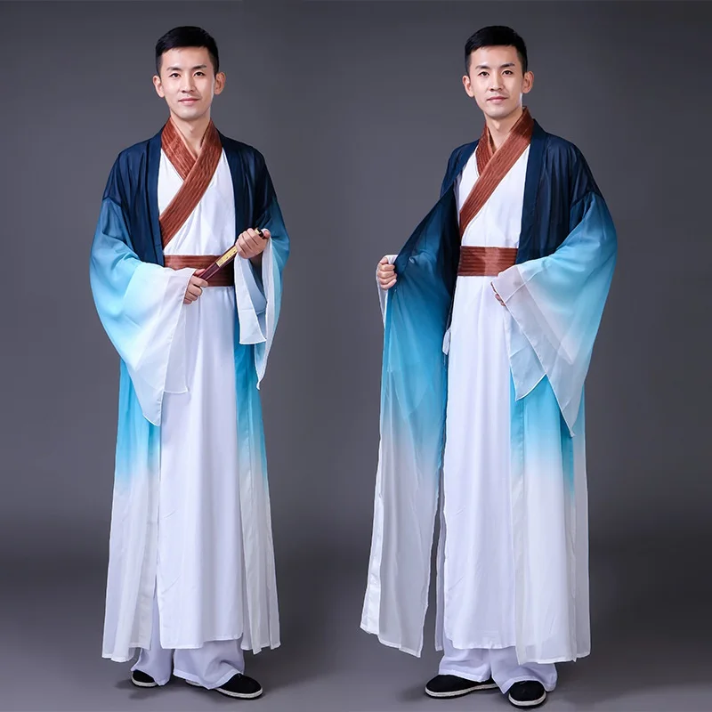 

Chinese folk dance costume clothing hanfu ancient fan dance traditional Chinese dance costumes Stage dance wear DD1948