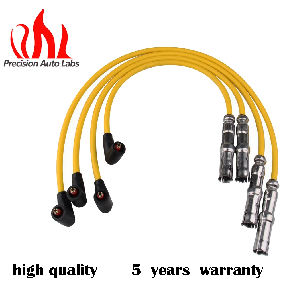 8mm Racing Ignition Spark Plug Wire Set For Volkswagen Jetta Golf Beetle 2.0L 27588 VWC03 CH74211 QW1493 35-4413 Car Accessories