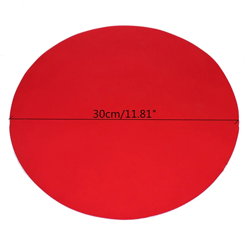 Aomily Round Silicone Baking Mat 30cm Oven Cookie Pizza Sheet Microwave Cooking Pastry Tray Heat Resistance Mat Kitchen Bakeware