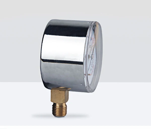 The Capsule Pressure Gauge With 0~60 Kpa Pressure Gauge 60mm Diameter Radial Install Stainless steel Air Pressure Gauge