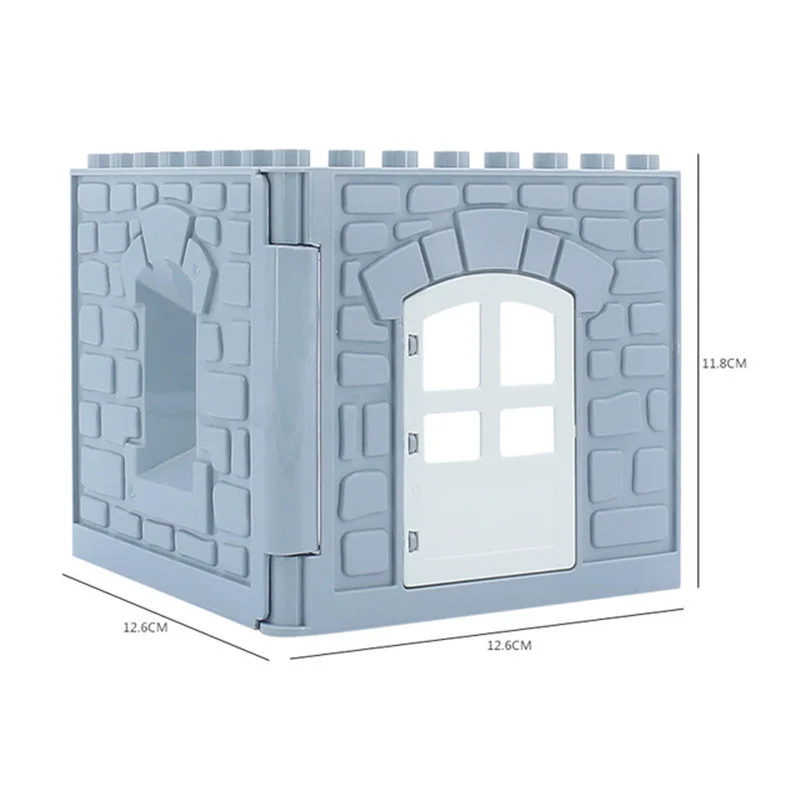 Diy Big Size Building Blocks Castle House Roof Window Door Accessories Compatible with kids Toys for Children creative Gifts