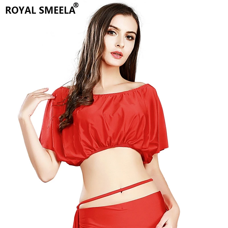 Bellydance Tops Belly Dance Costume Women\'s Top Sexy Top Crop Tops Belly dancing Elastic Short Top Class lesson Practice clothes