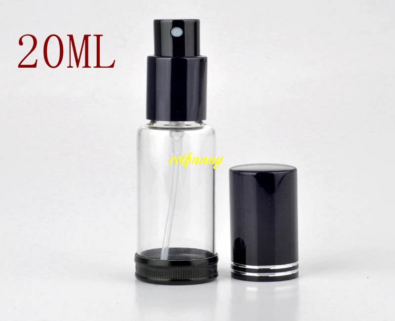 300 cái/lốc Nhanh Chóng vận chuyển 20 ML Thủy Tinh Xách Tay chai Nước Hoa Với Nhôm Chống wrestling vòng Atomizer xịt Rỗng Parfum Trường Hợp