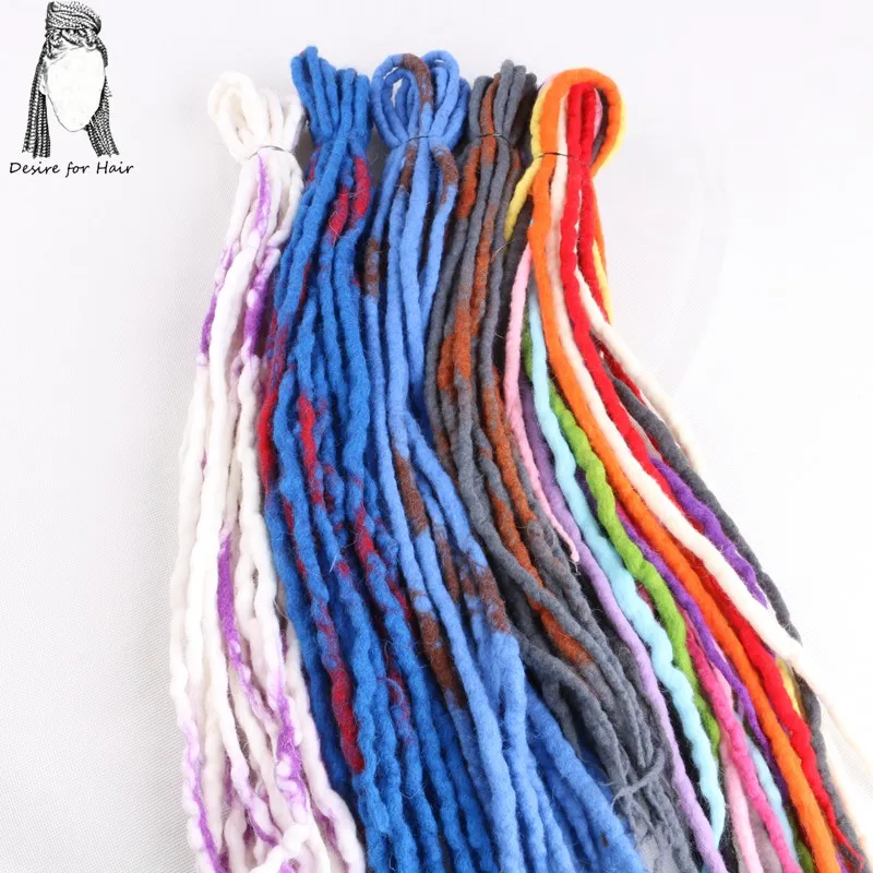 Desire Voor Haar 5 Stuks Zachte Dreadlocks Haar Extensions Synthetische Vlechten Haar Voor Hip-Hop Haar Stijl Gehaakte Haar roze Kleur