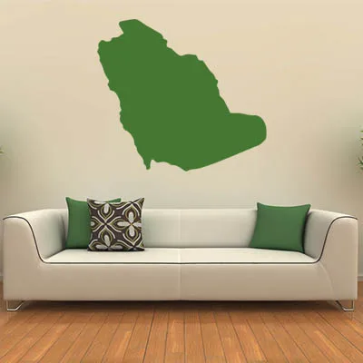 

Saudi Arabia map Globe Earth Country wall vinyl sticker custom made home decoration fashion design