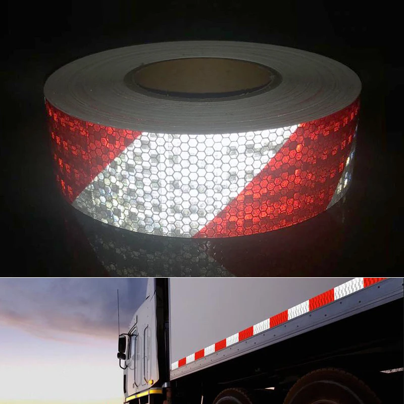 5cmx50m Reflective Bicycle Stickers Adhesive Tape for Bike Safety White Red Yellow Blue Bike Stickers Bicycle Accessories