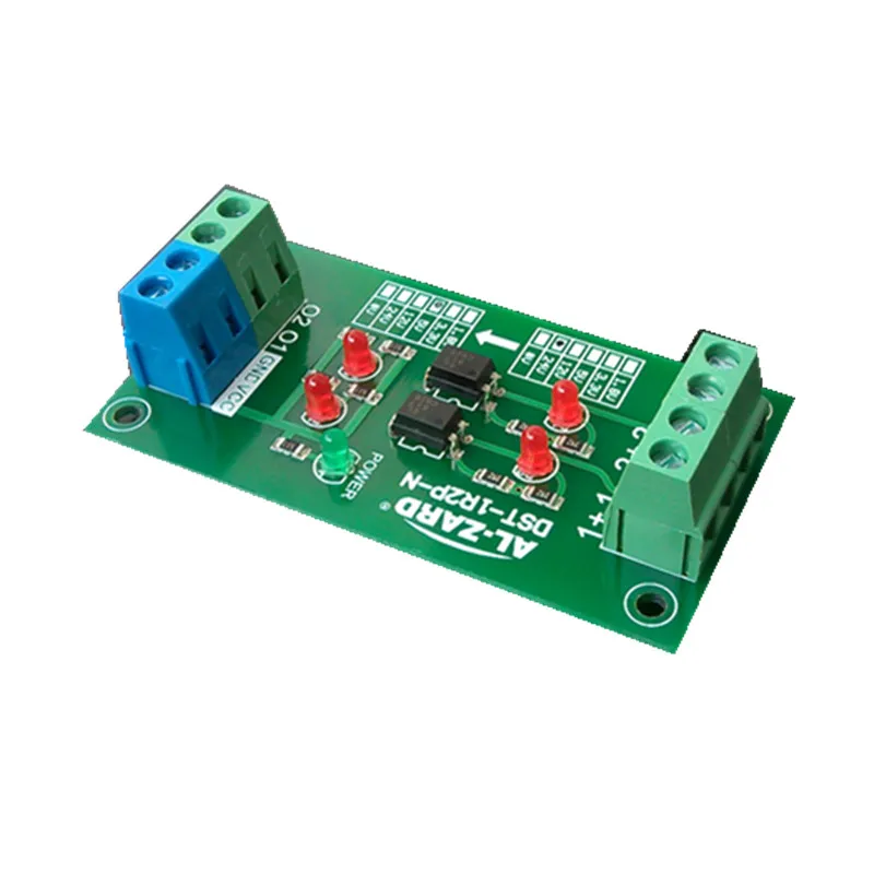 12V To 5V/12V To 24V/24V To 3.3V/24V To 5V 2 Channel Optocoupler Isolation Board PLC Signal Level Voltage Conversion Module