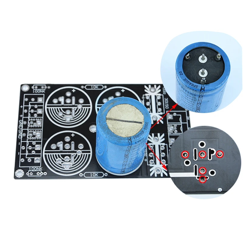 AIYIMA 120A Rectifier Filter Power Supply Board Solder Schottky 35MM Capacitance Rectification Amplifier DIY