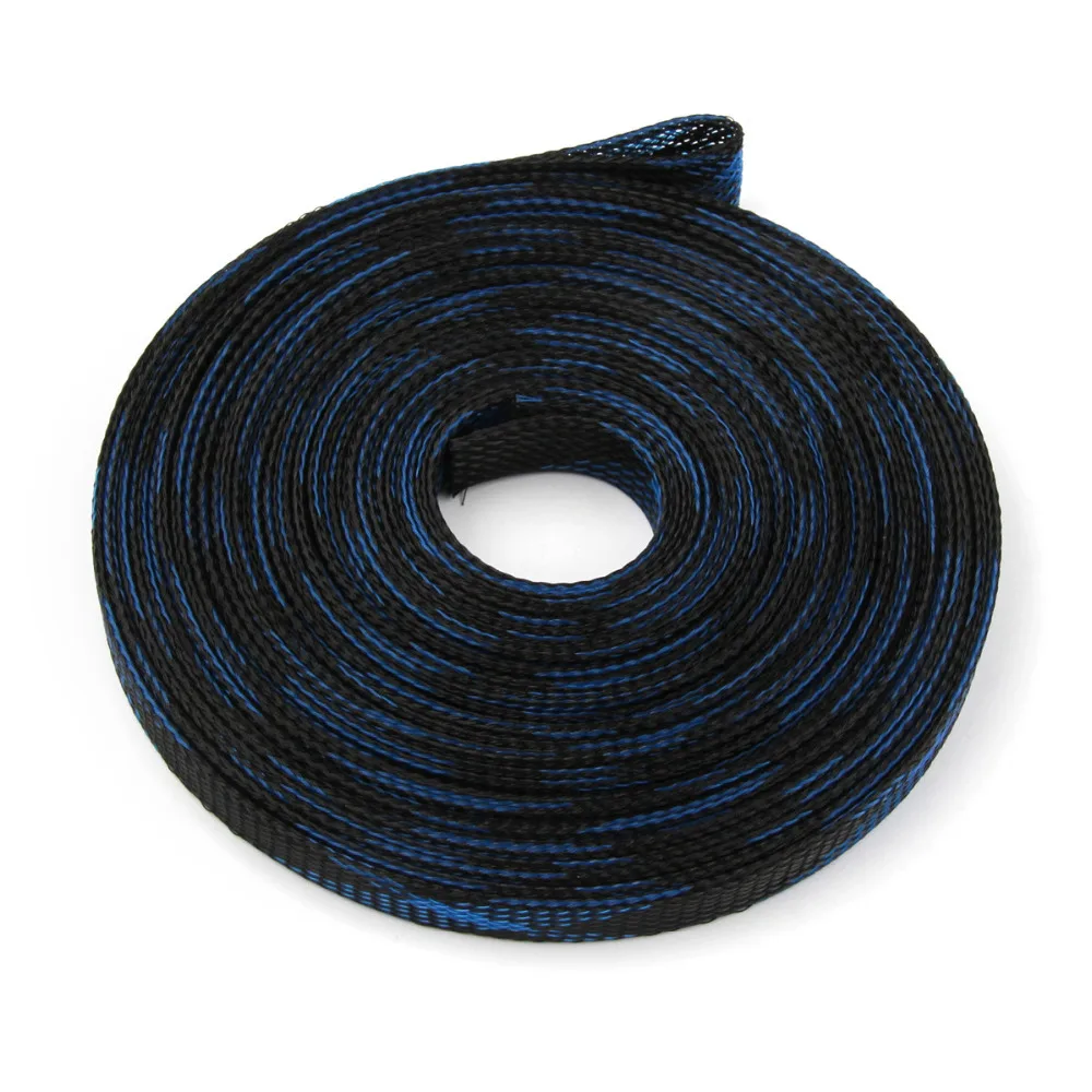 10m 12mm Expandable 150% Cable Sleeve Tight PET Nylon Braided Sleeving Wire Snakeskin Mesh Shock Wire Gland Cable Protecting