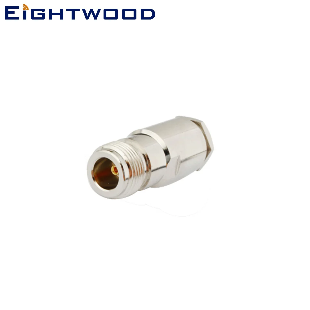 

Eightwood 5PCS N Clamp Jack Female RF Coaxial Connector Crimp LMR300 Cable for Antenna Base Station Satellite System WLAN