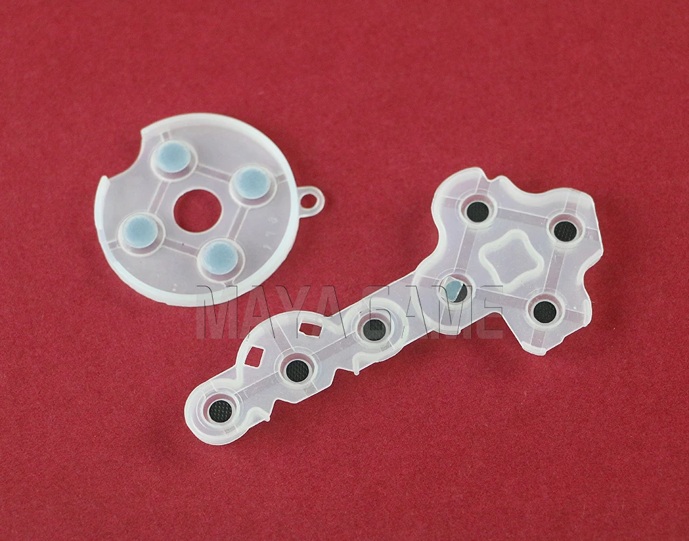 1 conjunto de controlador transparente adesivo condutor de borracha d-pad para xbox360 xbox 360 controlador sem fio