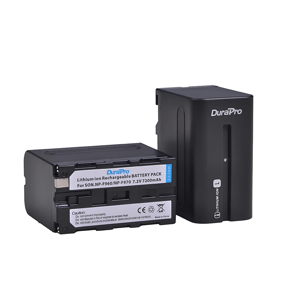 DuraPro 7200mAH NP-F960 NP-F970 Camera Batteries +LED Ultra Rapid Charger for Sony DCR-VX2100,DSR-PD150,PD170,FDR-AX1,HDR-AX20