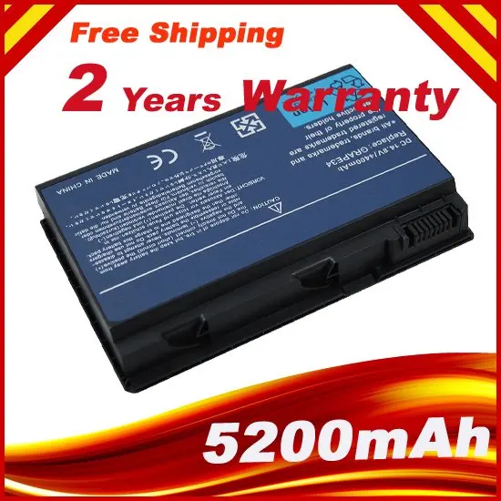 14.8V 8 Cells Laptop Battery For Acer CONIS72 Extensa 5220 5620G 5620Z 5630 7620 TravelMate 5320 5520 5710 Series TM00751